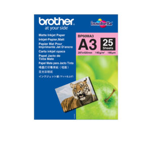 Brother BP60MA3 papier voor inkjetprinter A3 (297x420 mm) Mat 25 vel Wit