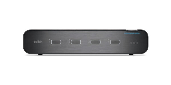 Belkin F1DN204KVM-UNN4 KVM-switch Rack-montage Zwart