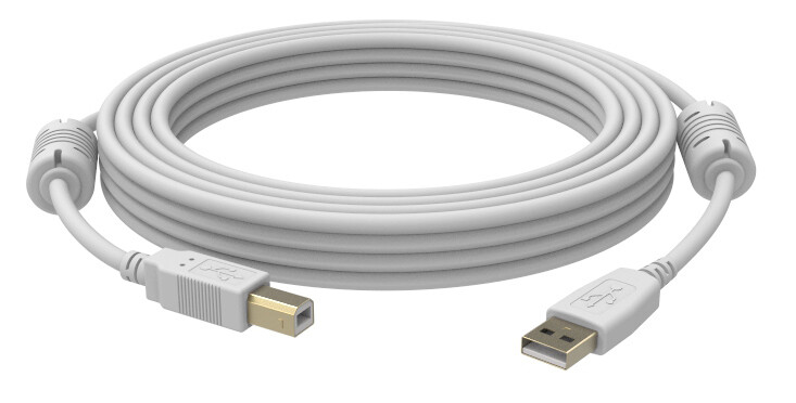Vision 5m USB 2.0 USB-kabel USB A USB B Wit