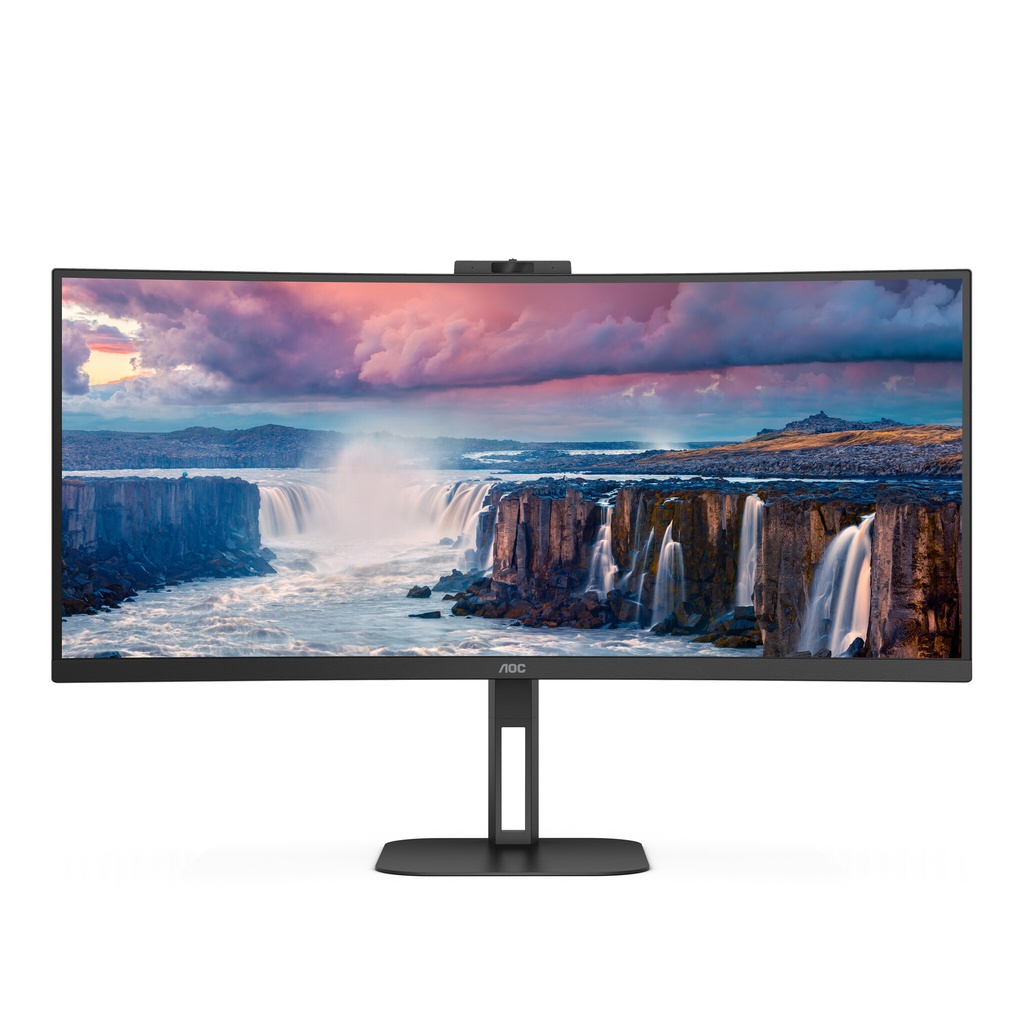 AOC V5 CU34V5CW computer monitor 86,4 cm (34") 3440 x 1440 Pixels Wide Quad HD LED Zwart - Afbeelding 2