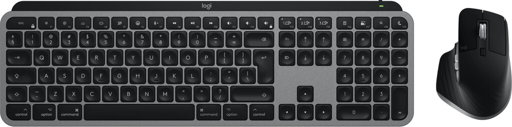 Logitech Master MX Keys S Combo for Mac toetsenbord Inclusief muis Thuis/Werk RF-draadloos + Bluetooth QWERTY US International A - Afbeelding 5