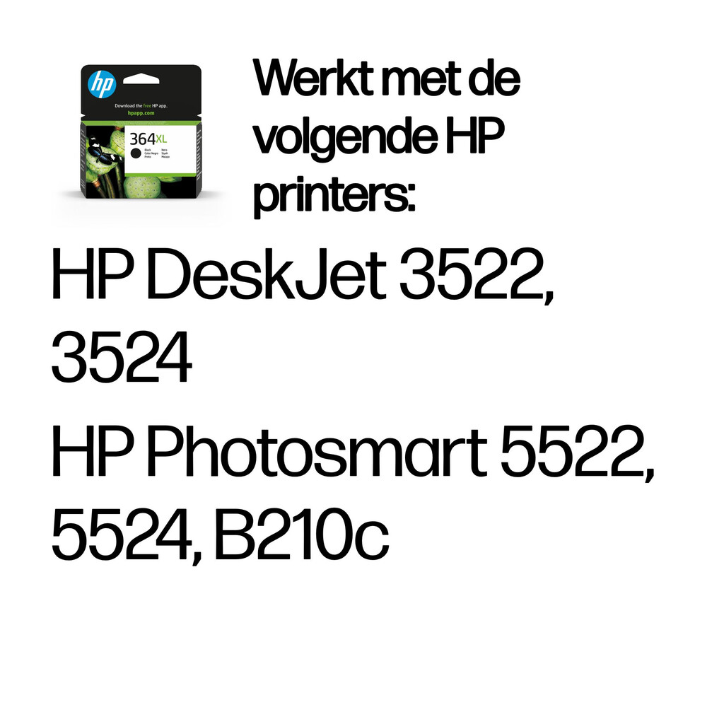 HP 364XL originele high-capacity zwarte inktcartridge - Afbeelding 2