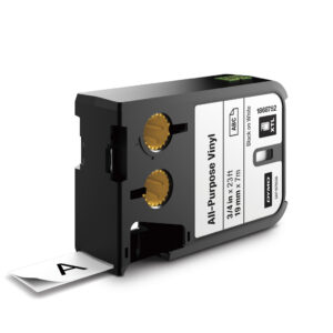 DYMO XTL multifunctionele labels van vinyl | 19 mm | zwart op wit