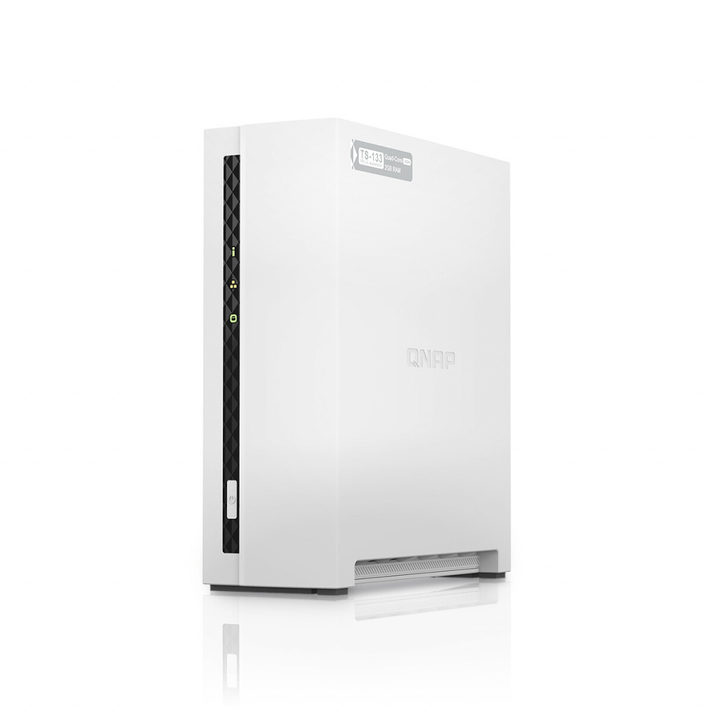 QNAP TS-133 data-opslag-server NAS Tower Cortex-A55 2 GB DDR4 0 TB QNAP Turbo System Wit - Afbeelding 2
