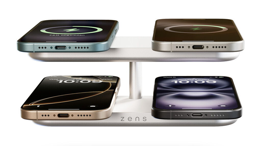ZENS ZEQC01W/00 oplader voor mobiele apparatuur Hoofdtelefoons, Smartphone, Smartwatch Wit AC Draadloos opladen Snel opladen Bin - Afbeelding 5
