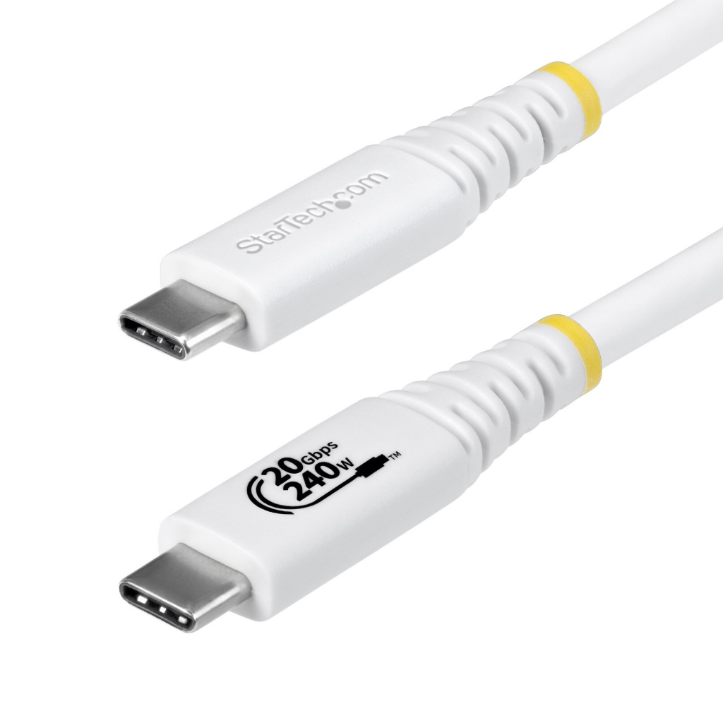 StarTech.com 2m USB4 Kabel, 20Gbps, USB-IF Gecertificeerde USB-C Kabel, 240W PD EPR, 4K 120Hz DP 1.4, TPE Mantel, USB Type-C Kab