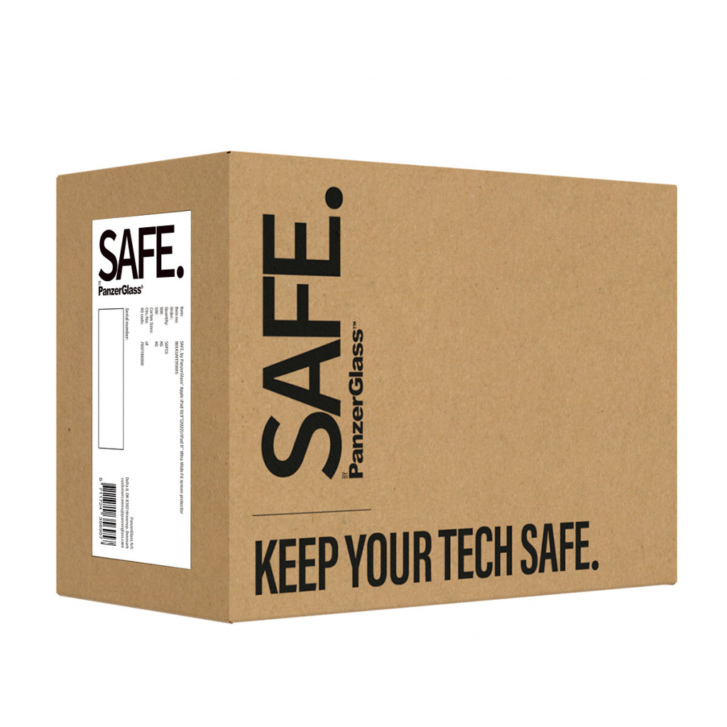 PanzerGlass SAFE. by ® Screen Protector iPad Air 11" (2024-2026) | iPad 11'' (2025) | iPad 10.9'' (2022) | Ultra-Wide Fit | Bulk - Afbeelding 4