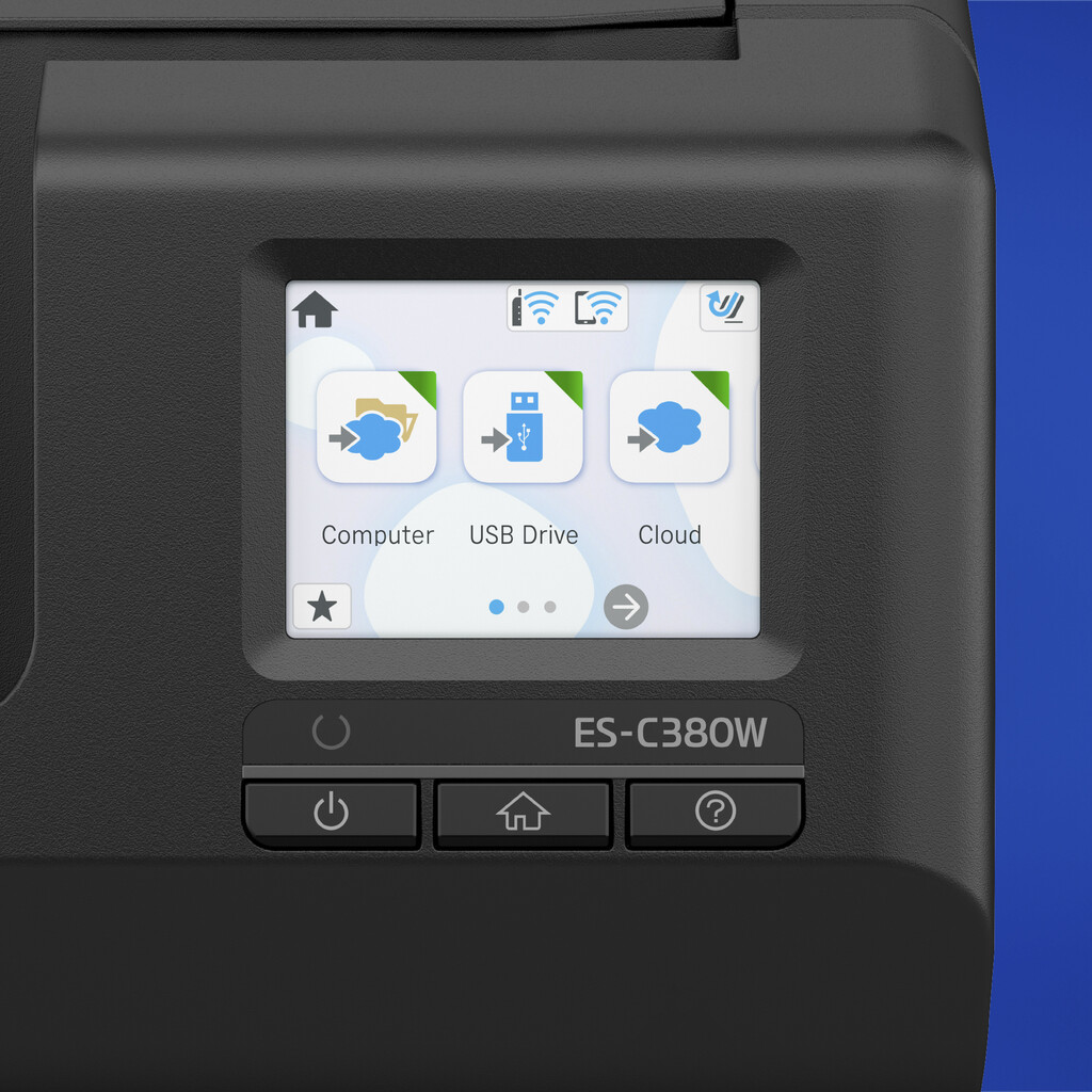 Epson ES-C380W compacte A4-documentscanner met Wi-Fi-connectiviteit en U-traject - Afbeelding 10