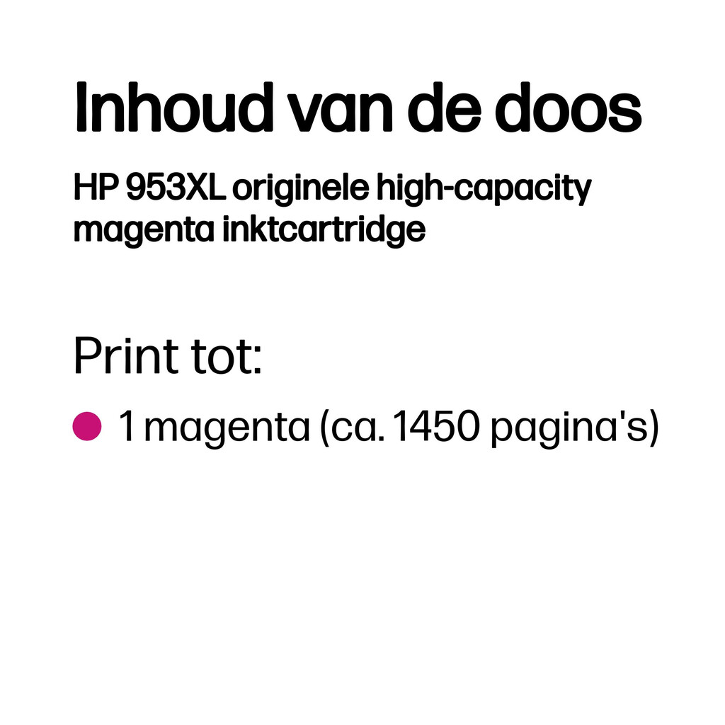 HP 953XL originele high-capacity magenta inktcartridge - Afbeelding 3