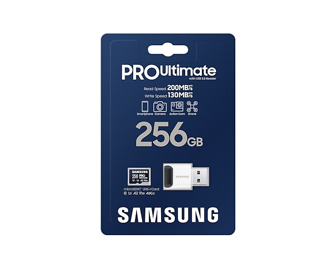 Samsung MB-MY256SB/WW flashgeheugen 256 GB MicroSDXC UHS-I - Afbeelding 6