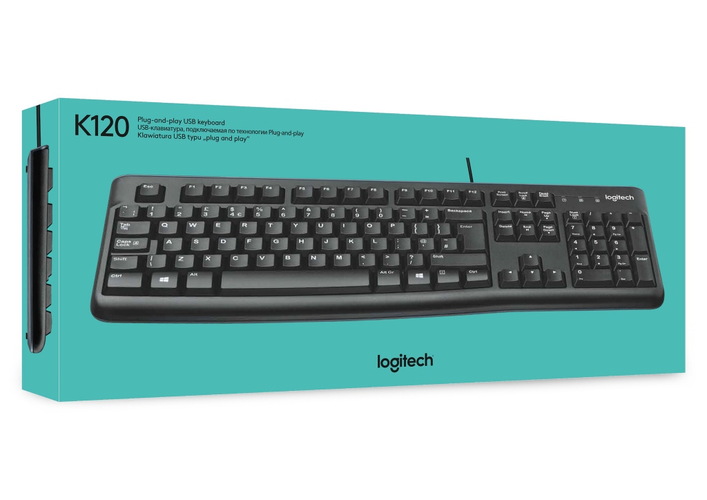 Logitech Keyboard K120 for Business toetsenbord Universeel USB AZERTY Frans Zwart - Afbeelding 11