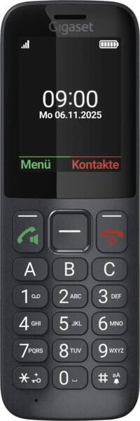 Gigaset Comfort 600 SIM 6,1 cm (2.4") 118 g Zwart, Grijs