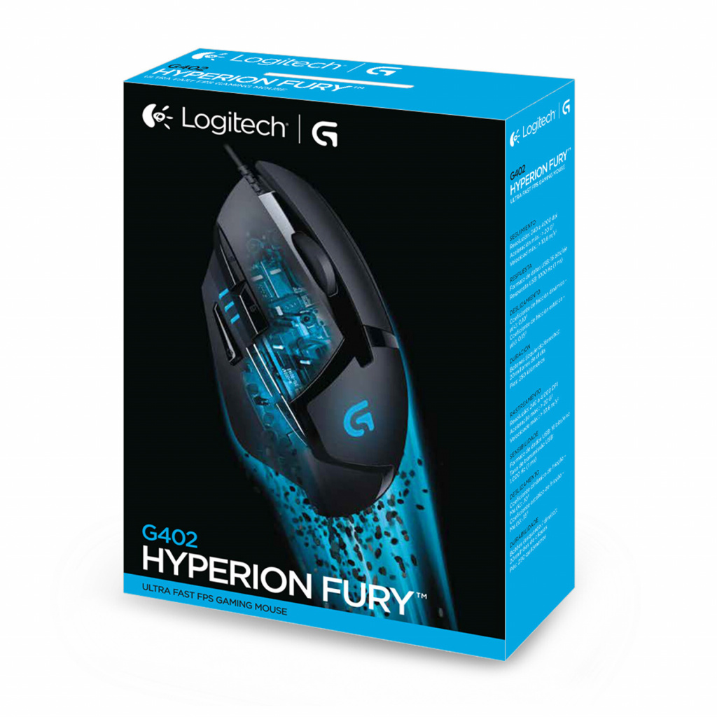Logitech G G402 Hyperion Fury Ultra-Fast FPS gamingmuis - Afbeelding 7