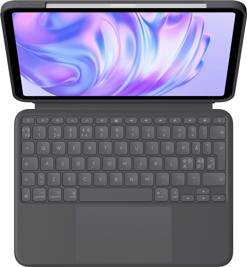 Logitech Combo Touch QWERTY Deens, Fins, Noors, Zweeds Smart Connector Grafiet - Afbeelding 2