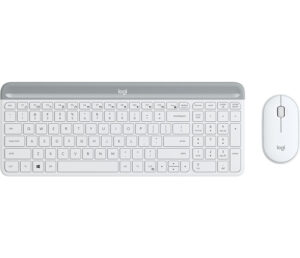 Logitech 920-009201 toetsenbord Inclusief muis Universeel RF Draadloos QWERTY Scandinavisch Wit