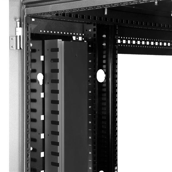StarTech.com 2-Pack 20U Verticale Kabelmanager met Open Sleuven, 40U Rackmonteerbare Kabelorganizer, 2x 91cm Kabelgeleiders - Afbeelding 12