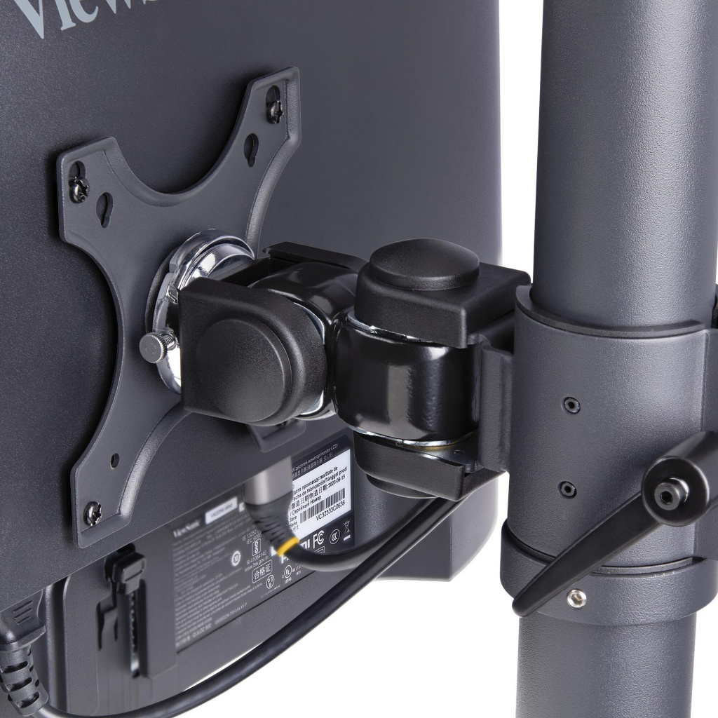 StarTech.com Monitorstandaard voor Twee Verticaal Gestapelde Schermen, Dual 49", Max 32kg, C-Klem, Quick-Release VESA Systeem, W - Afbeelding 6