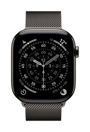 Apple MGJ74ZM/A slimme draagbare accessoire Band Leisteenkleur Roestvrijstaal