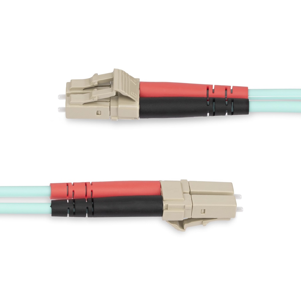 StarTech.com 25m LC/UPC naar LC/UPC OM4 Multimode Glasvezel Kabel, 50/125µm LOMMF/VCSEL Zipcord Fiber, 100G Netwerken, Low Ins - Afbeelding 3