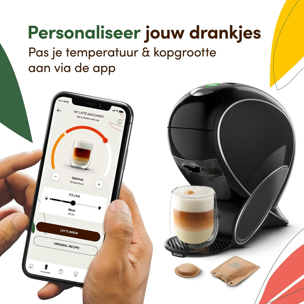 Krups NESCAFÉ DOLCE GUSTO NESCAFÉ® Dolce Gusto® YY5678 NEO Latte koffiemachine zwart - Afbeelding 7