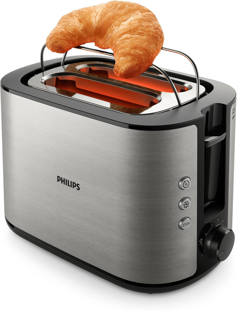 Philips Viva Collection HD2650/90 Broodrooster - 2 sneetjes, brede opening, metaal - Afbeelding 4