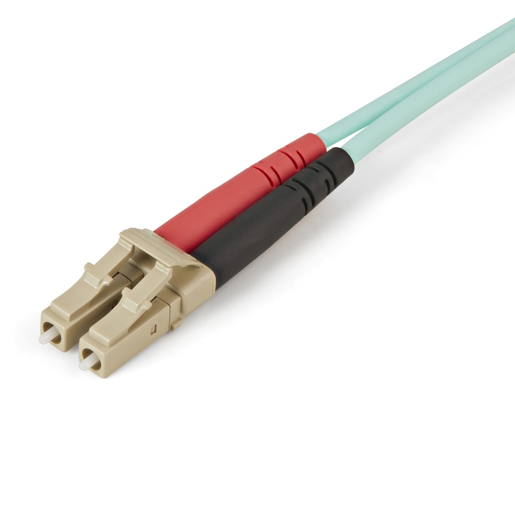 StarTech.com 1m LC naar LC (UPC) OM4 Multimode Glasvezel Netwerkkabel, 50/125µm LOMMF/VCSEL Zipcord Fiber, 100G Netwerken, Low - Afbeelding 2