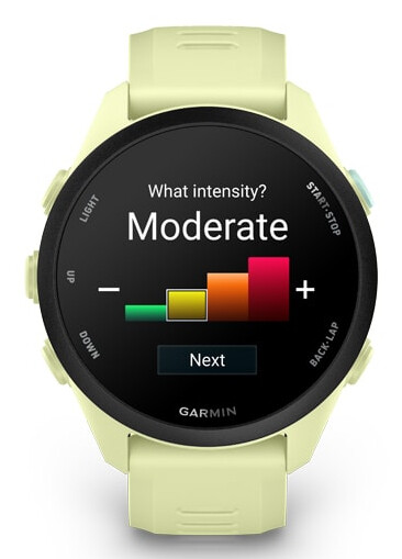 Garmin Forerunner 70 3,05 cm (1.2") AMOLED 30 mm Digitaal 390 x 390 Pixels Touchscreen Limoen GPS - Afbeelding 11
