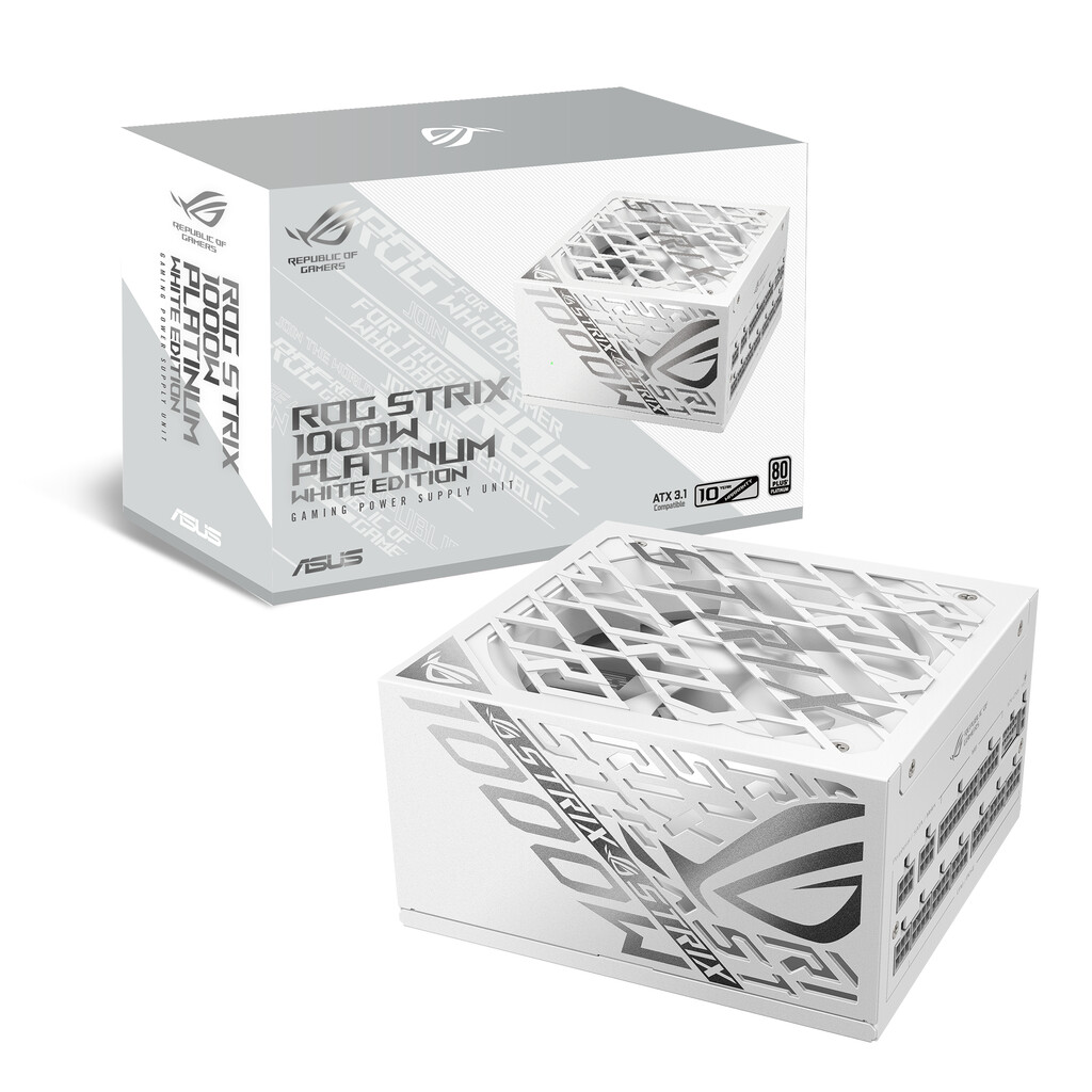ASUS ROG -STRIX-1000P-GAMING-WHITE power supply unit 1000 W 20+4 pin ATX ATX Wit - Afbeelding 13