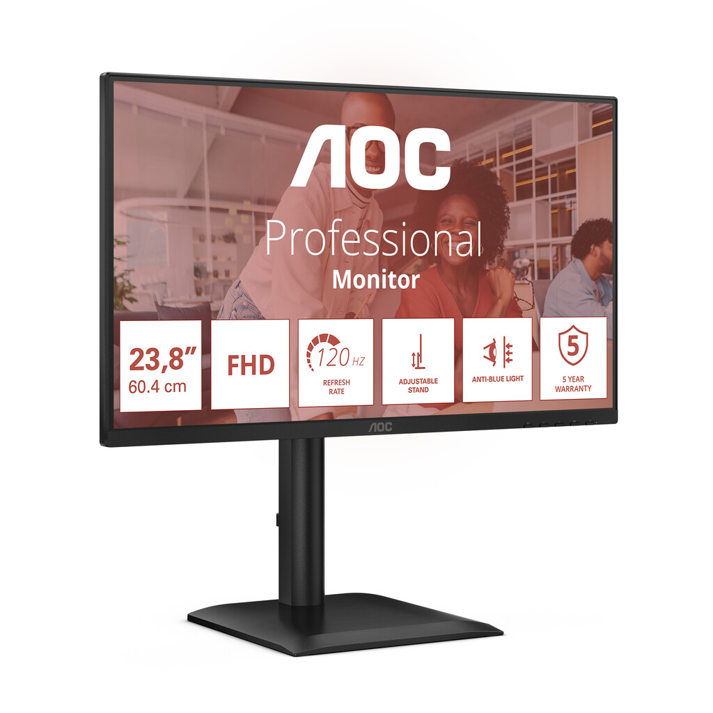 AOC 24E4U computer monitor 60,5 cm (23.8") 1920 x 1080 Pixels Full HD LED Zwart - Afbeelding 24