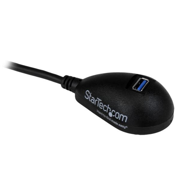 StarTech.com 1,5 m zwarte Desktop SuperSpeed USB 3.0 verlengkabel A naar A M/F - Afbeelding 2
