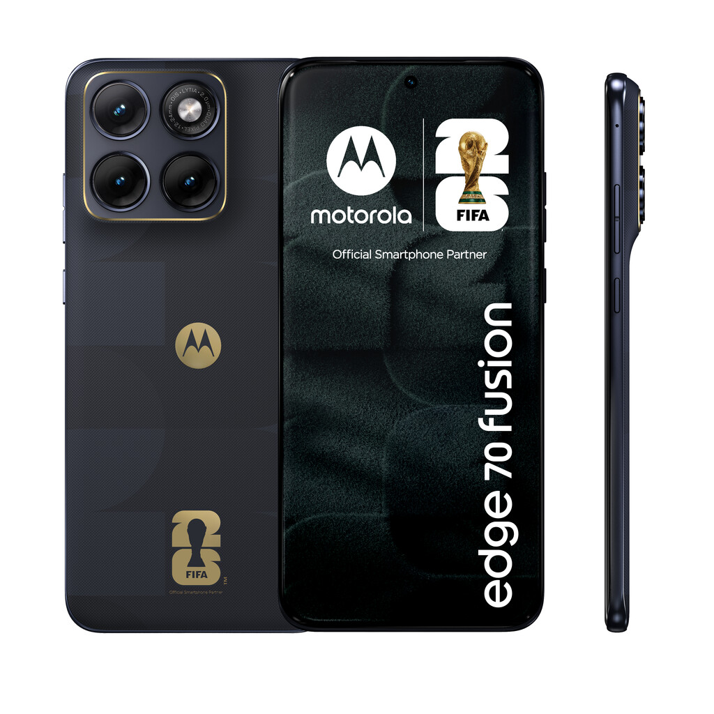 Motorola edge 70 fusion FIFA Edition 17,2 cm (6.78") Dual SIM Android 16.0 5G USB Type-C 8 GB 256 GB 5200 mAh Zwart - Afbeelding 2