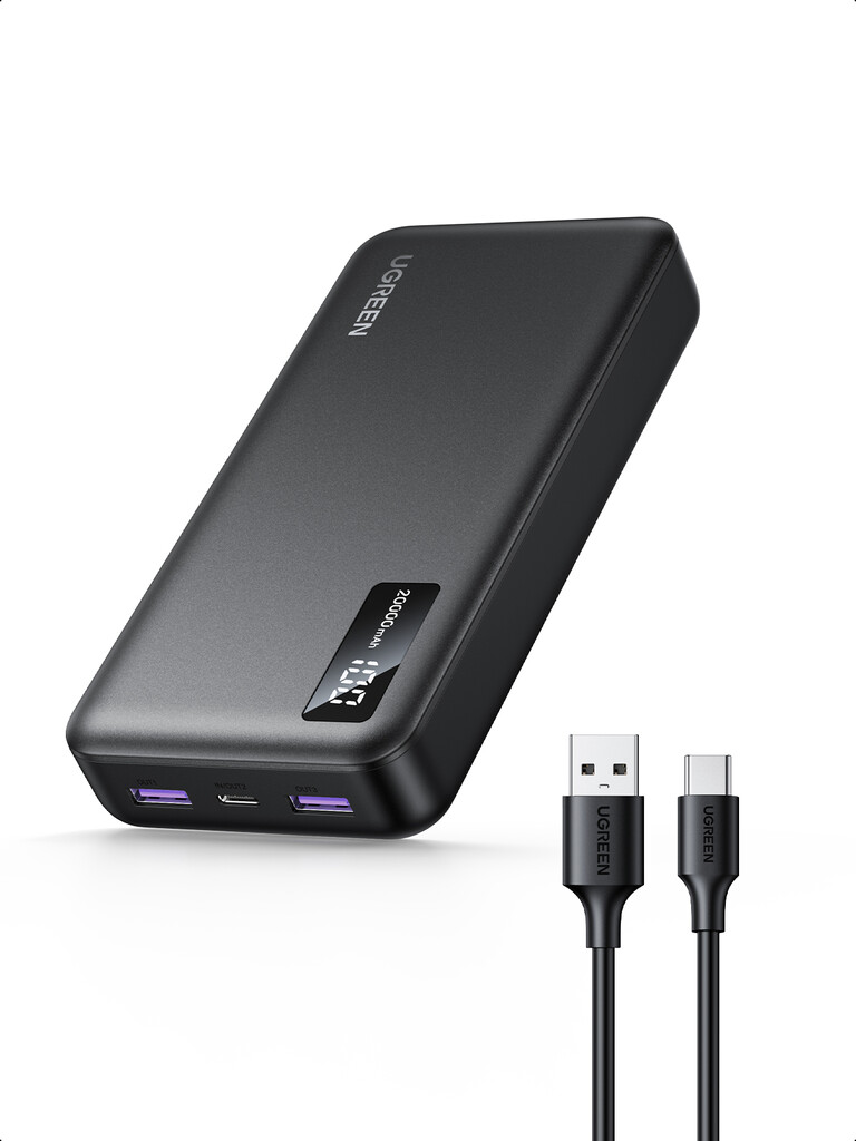 Ugreen 25683 powerbank 20000 mAh Zwart - Afbeelding 2