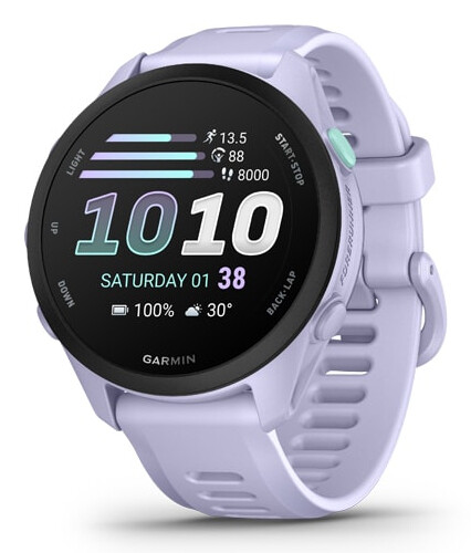 Garmin Forerunner 70 3,05 cm (1.2") AMOLED 30 mm Digitaal 390 x 390 Pixels Touchscreen Lavendel GPS