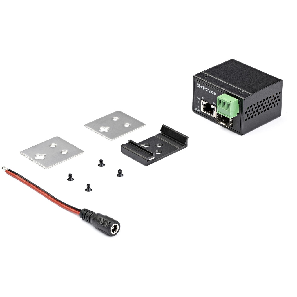 StarTech.com PoE+ Industrial Glasvezel naar Ethernet Media Converter 30W - SFP naar RJ45 - Single Mode/Multi Mode Gigabit Fiber - Afbeelding 4