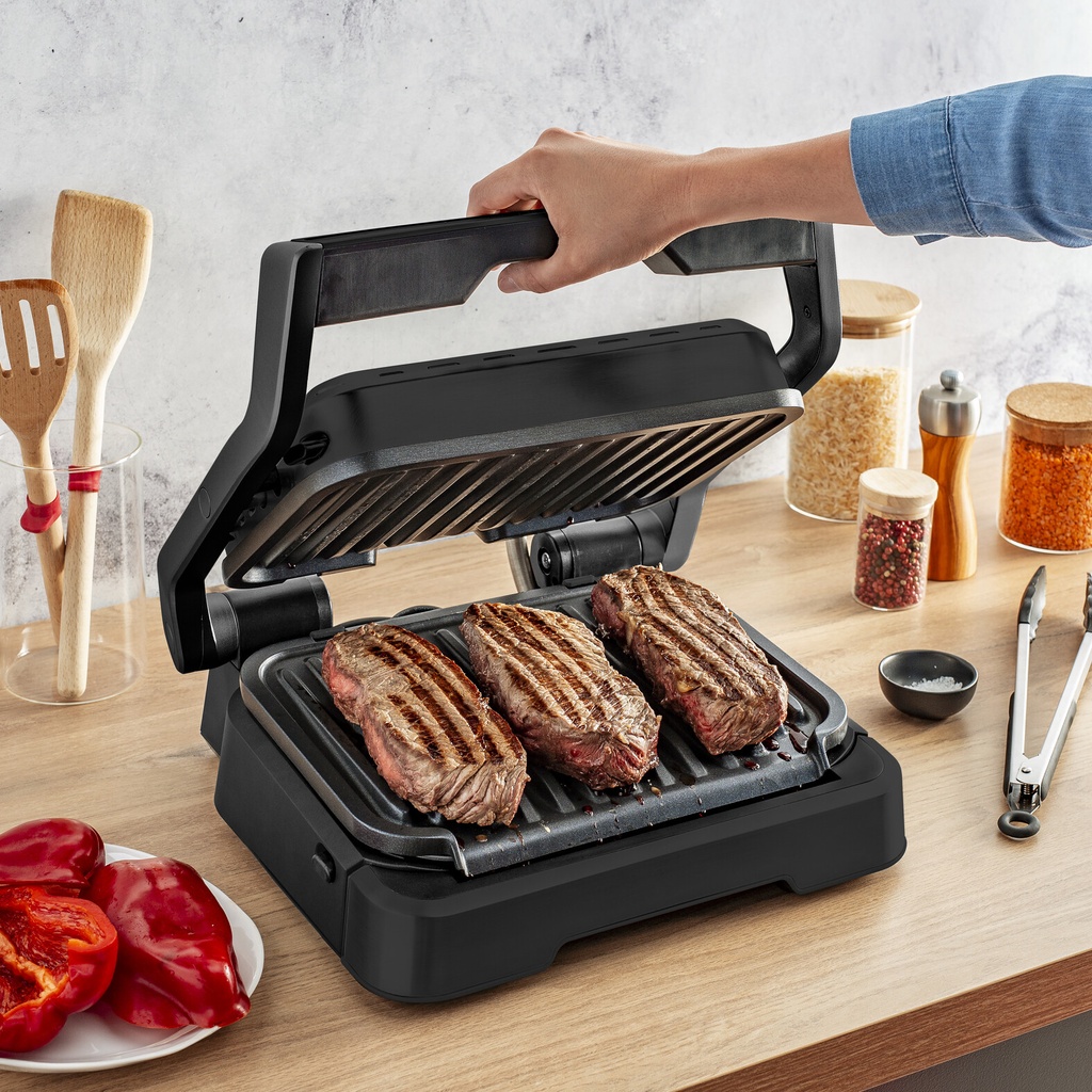 Tefal OptiGrill 2in1 OptiGrill 2-in-1 GC7728 intelligente grill en bbq zwart - Afbeelding 11