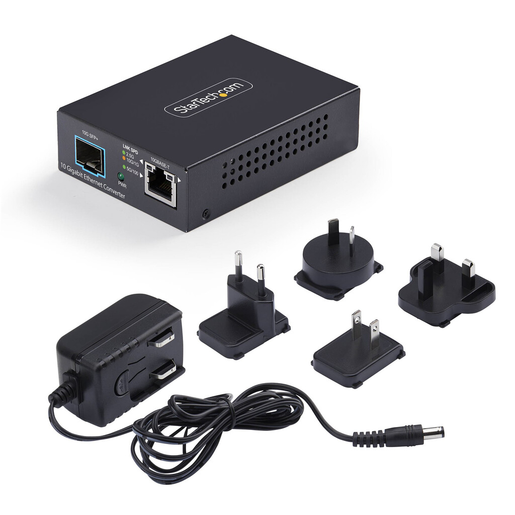 StarTech.com 10GbE Multi-Gigabit Open SFP+ Glasvezel Media Converter, 10G/5G/2.5G/1G/100M, Koper naar 10GBASE-X, Single-Mode, Mu - Afbeelding 5