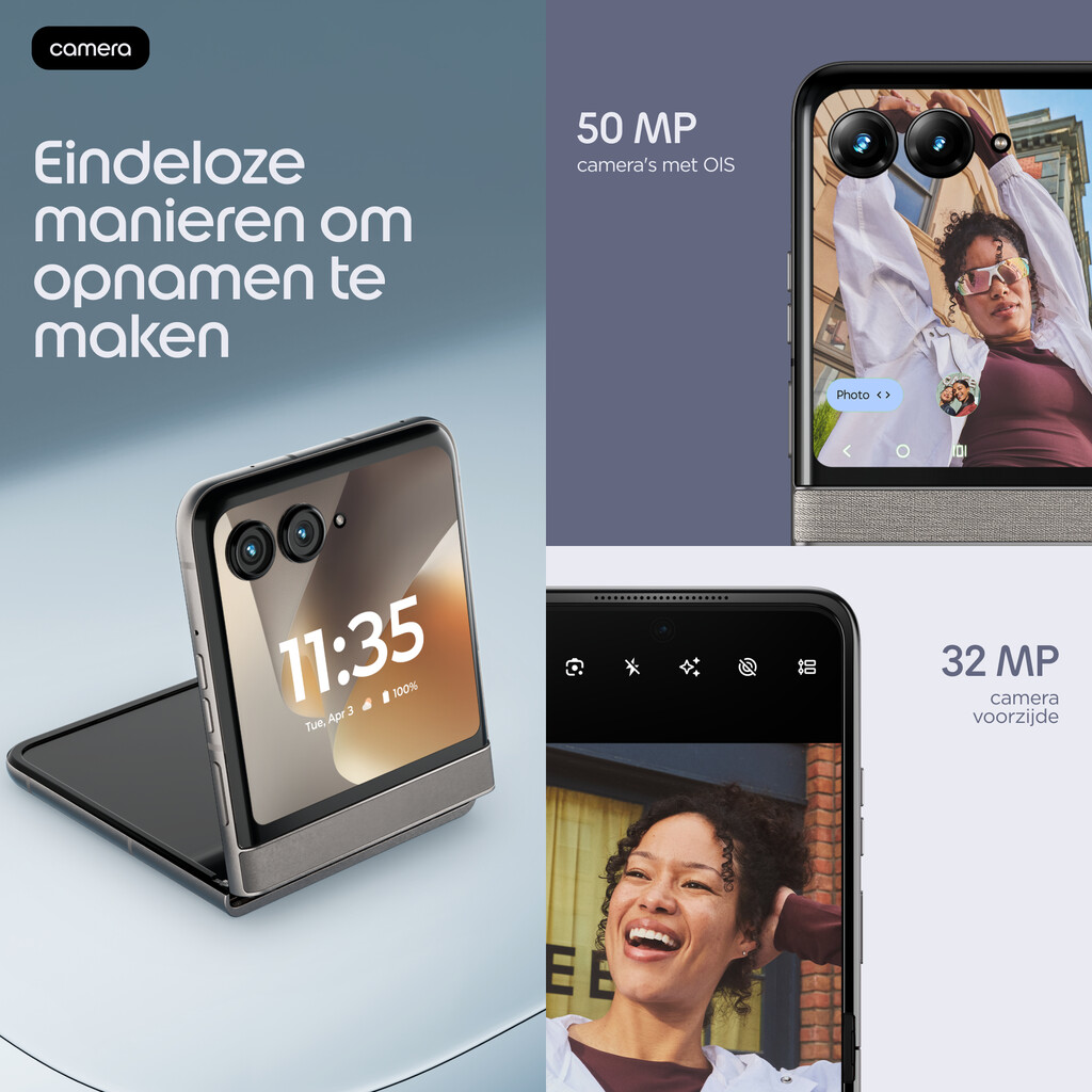 Motorola razr 70 17,5 cm (6.9") Dual SIM Android 16.0 5G USB Type-C 8 GB 256 GB 4800 mAh Steenkleur - Afbeelding 17