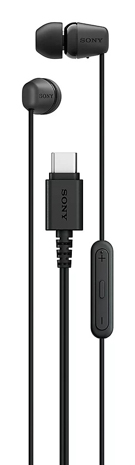 Sony IER-EX15C Headset Bedraad In-ear Oproepen/muziek USB Type-C Zwart
