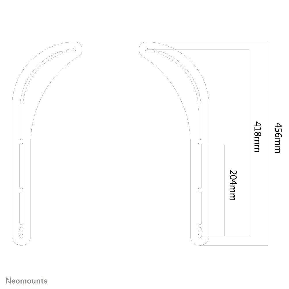 Neomounts NS-SB100 Sonos soundbar houder - max 15 kg - schermmontage - Afbeelding 2