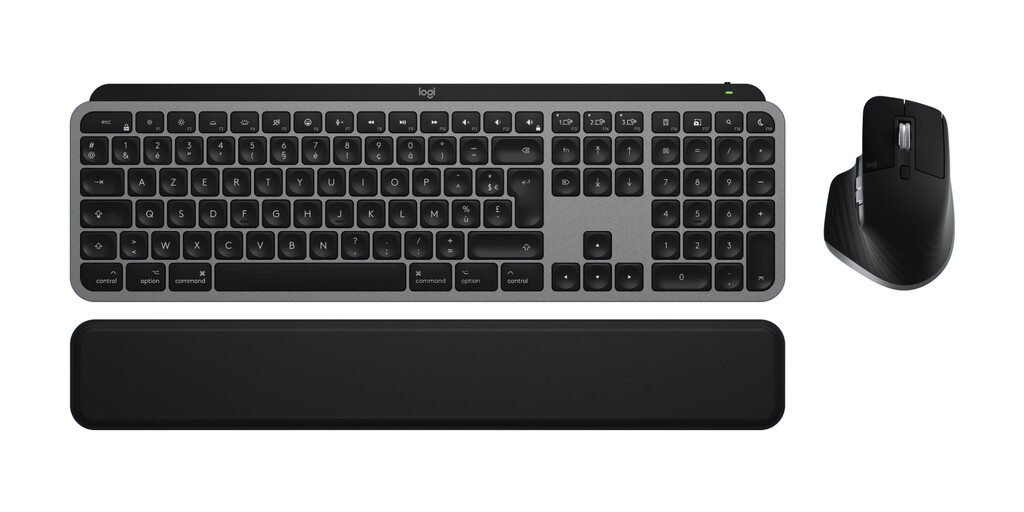 Logitech Master MX Keys S Combo for Mac toetsenbord Inclusief muis Thuis/Werk RF-draadloos + Bluetooth AZERTY Frans Aluminium, Z - Afbeelding 7