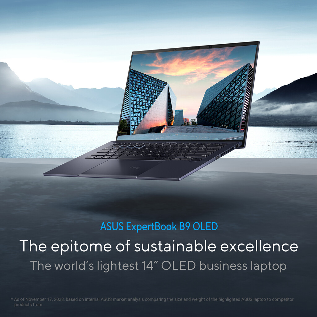 ASUS ExpertBook B9 OLED B9403CVAR-PP1678X Intel Core 7 150U Laptop 35,6 cm (14") WQXGA+ 32 GB LPDDR5x-SDRAM 1 TB SSD Wi-Fi 6E (8 - Afbeelding 5