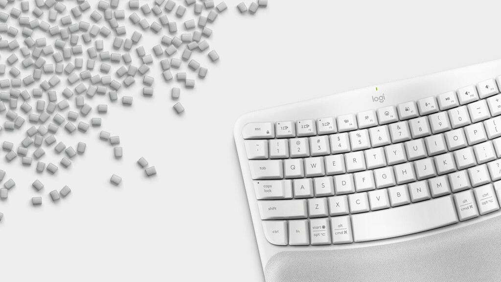 Logitech 920-012284 toetsenbord Kantoor RF-draadloos + Bluetooth QWERTZ Duits Wit - Afbeelding 4