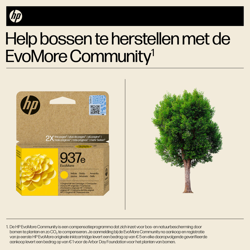HP 937e EvoMore originele gele inktcartridge - Afbeelding 3