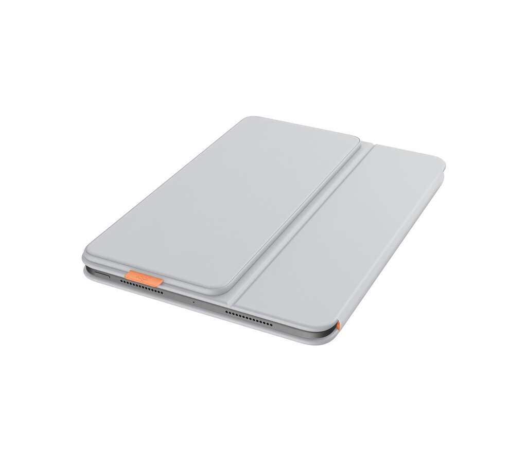 Logitech Flip Folio QWERTZ Zwitsers Bluetooth Licht Grijs - Afbeelding 3
