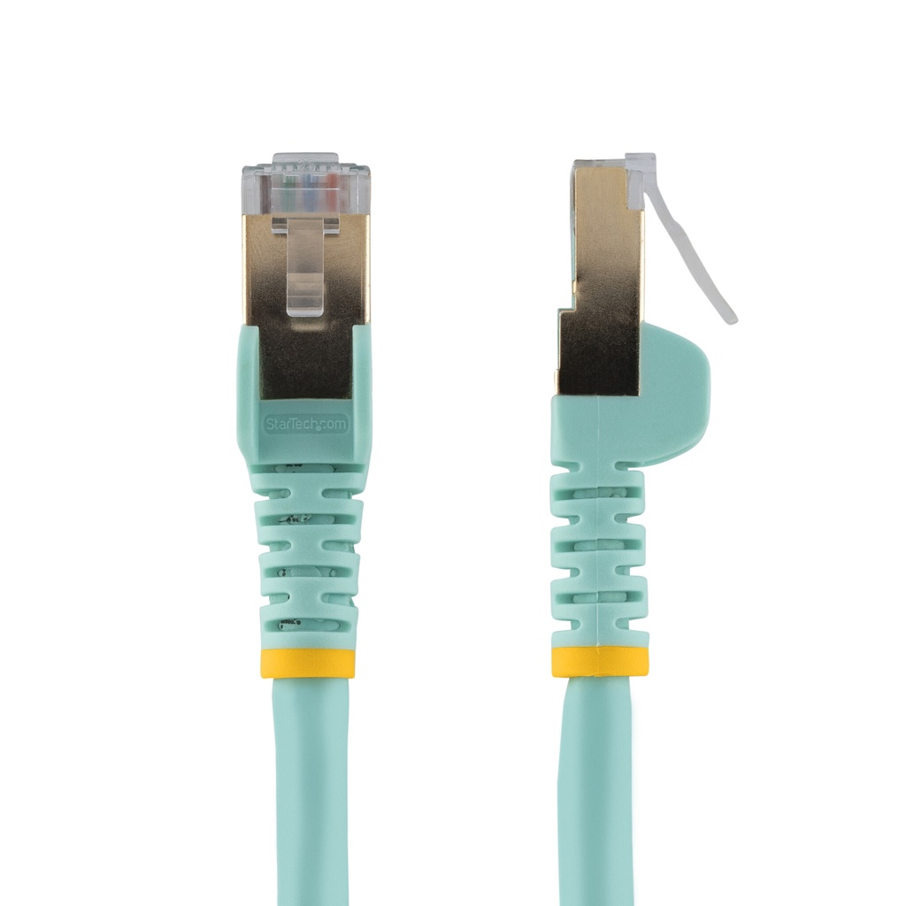 StarTech.com CAT6a kabel snagless RJ45 connectors koperdraad stp kabel 1,5 m aqua - Afbeelding 4