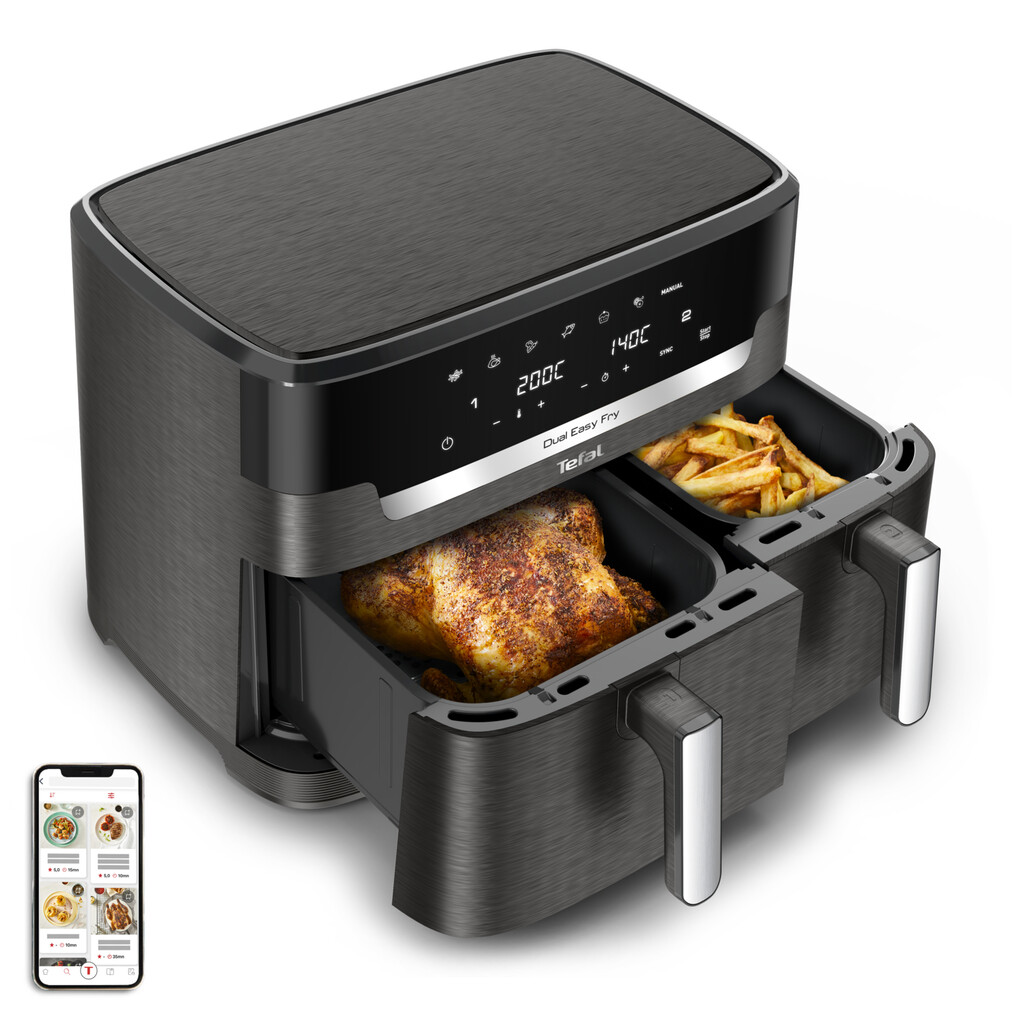Tefal Easy Fry Dual XXL EY942H 11L dubbele airfryer