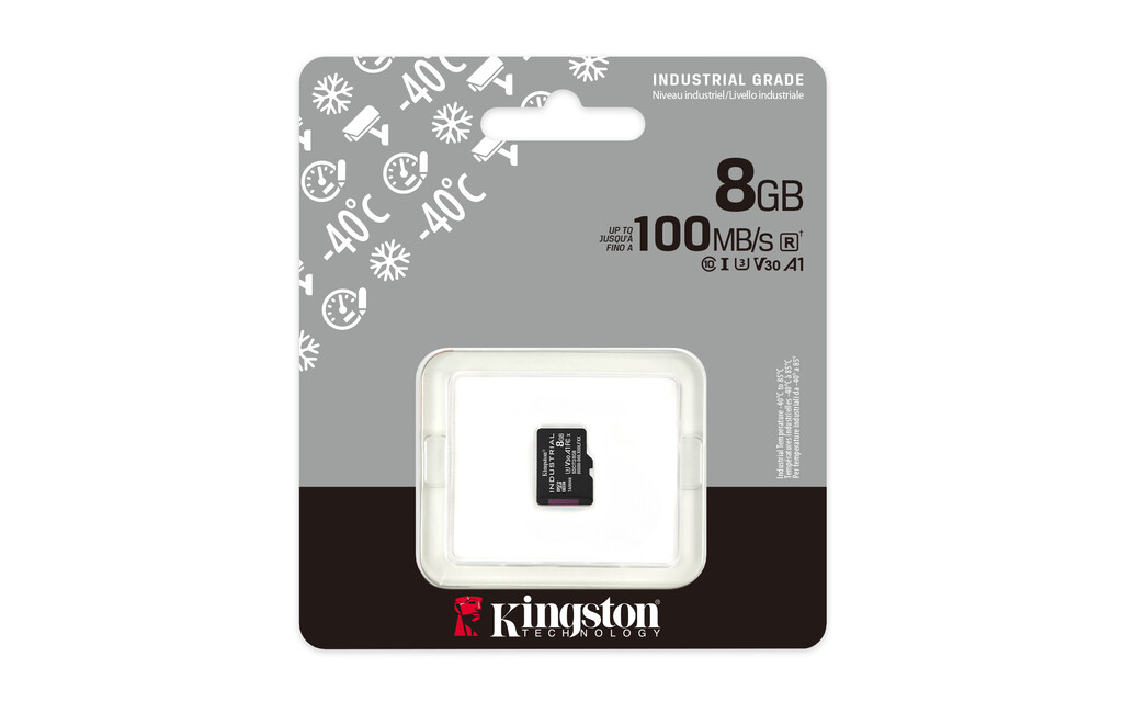 Kingston Technology 8GB microSDHC Industrial C10 A1 pSLC-kaart enkele verpakking zonder adapter - Afbeelding 5