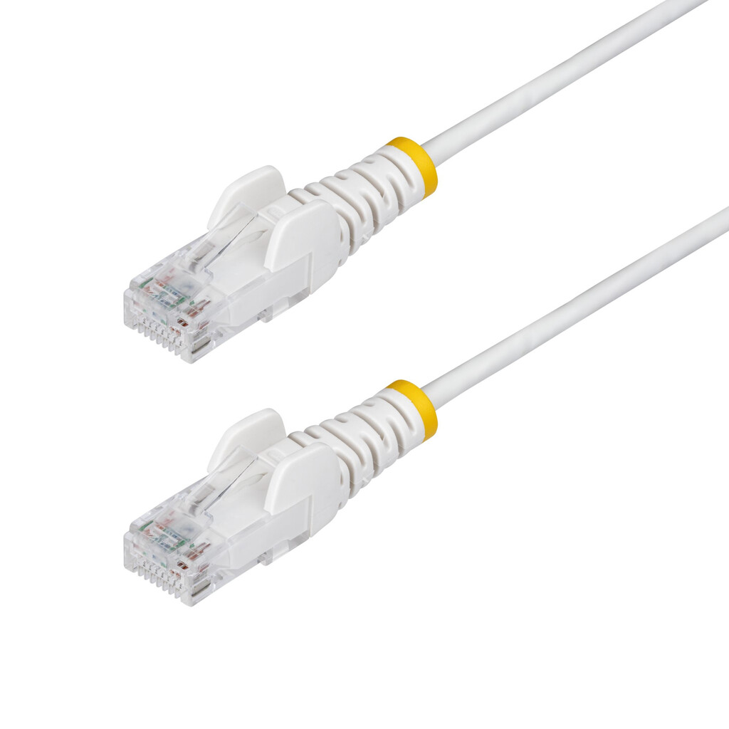 StarTech.com N6PAT25CMWHS netwerkkabel Wit 0,25 m Cat6 U/UTP (UTP)