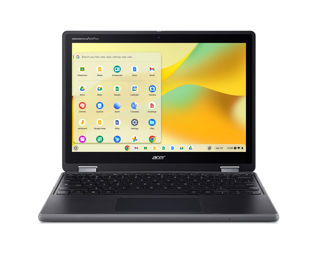 Acer Chromebook R857T-TCO-C04U Intel® N N150 31 cm (12.2") Touchscreen WUXGA 8 GB LPDDR5x-SDRAM 64 GB eMMC Wi-Fi 6E (802.11ax) C
