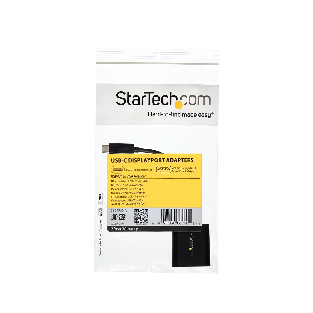 StarTech.com USB-C naar VGA Adapter - Zwart - 1080p - Video Converter Voor Uw MacBook Pro - USB C naar VGA Display Dongle - Verb - Afbeelding 7